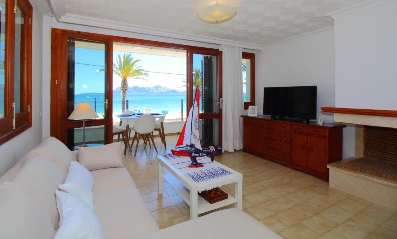 Family Seafront Apt Fantastic Seaview Pollença Exteriér fotografie