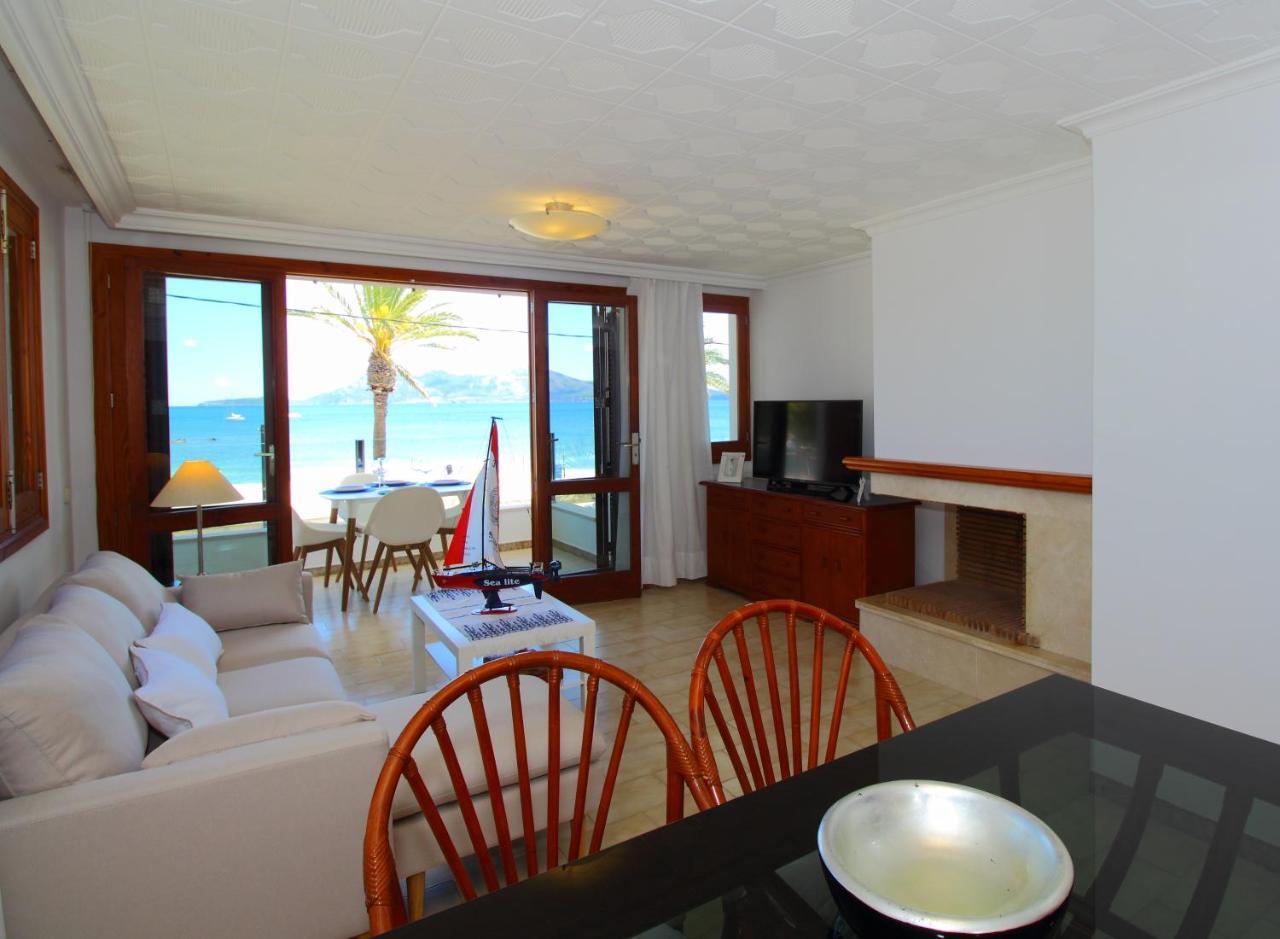 Family Seafront Apt Fantastic Seaview Pollença Exteriér fotografie